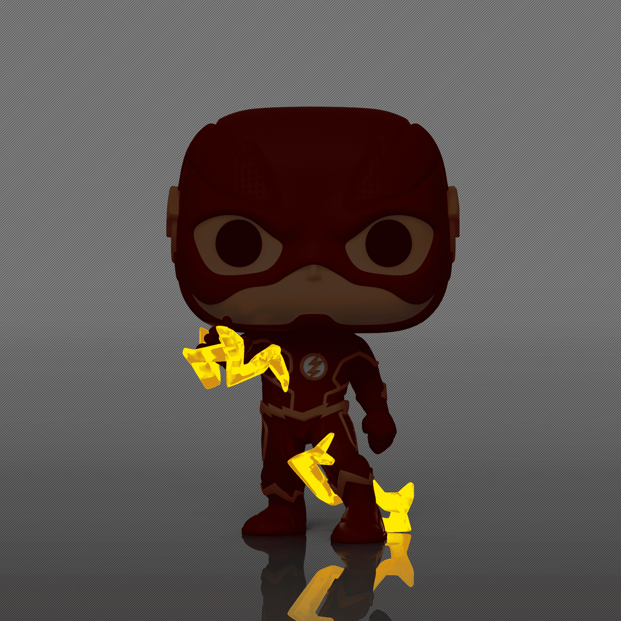 Pop! & Tee The Flash (Glow) - Figurine Pop! & Tee DC Comics - vue 5