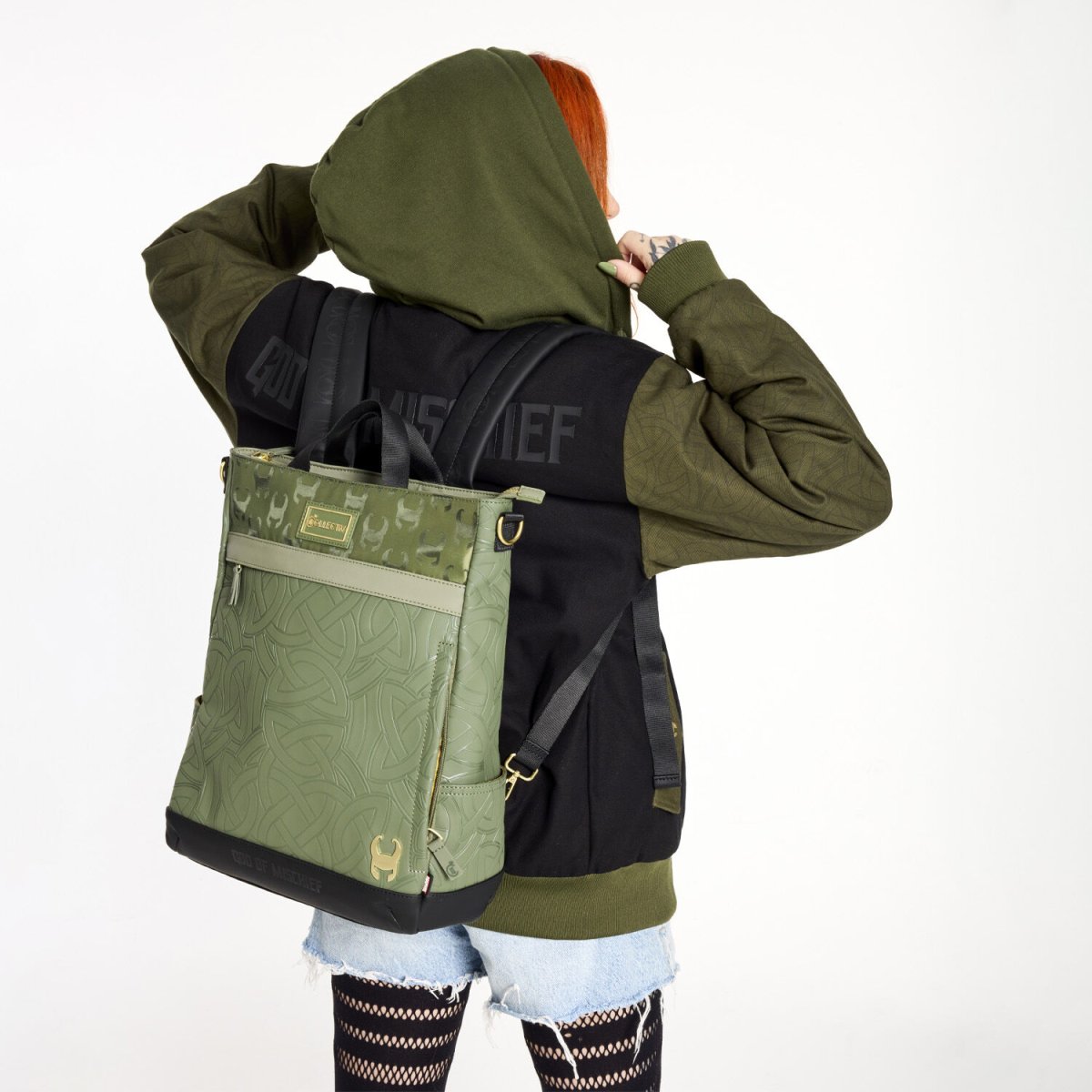 COLLECTIV Marvel Loki The CREATIV Convertible Backpack & Tote Crossbody Bag - Figurine Bags Marvel - vue 2