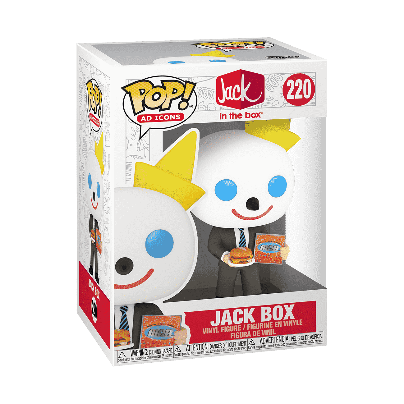 Pop! Jack Box with Burger - Figurine Pop! Jack in the Box - vue 2