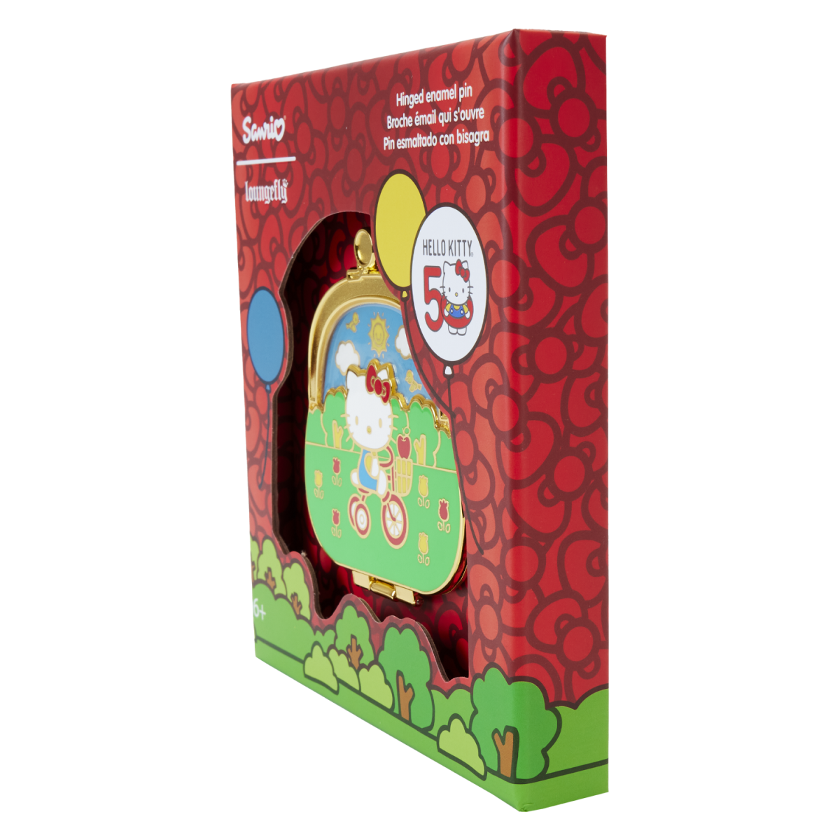 Sanrio Hello Kitty 50th Anniversary Coin Bag 3" Collector Box Pin - Figurine Pins Sanrio - vue 4