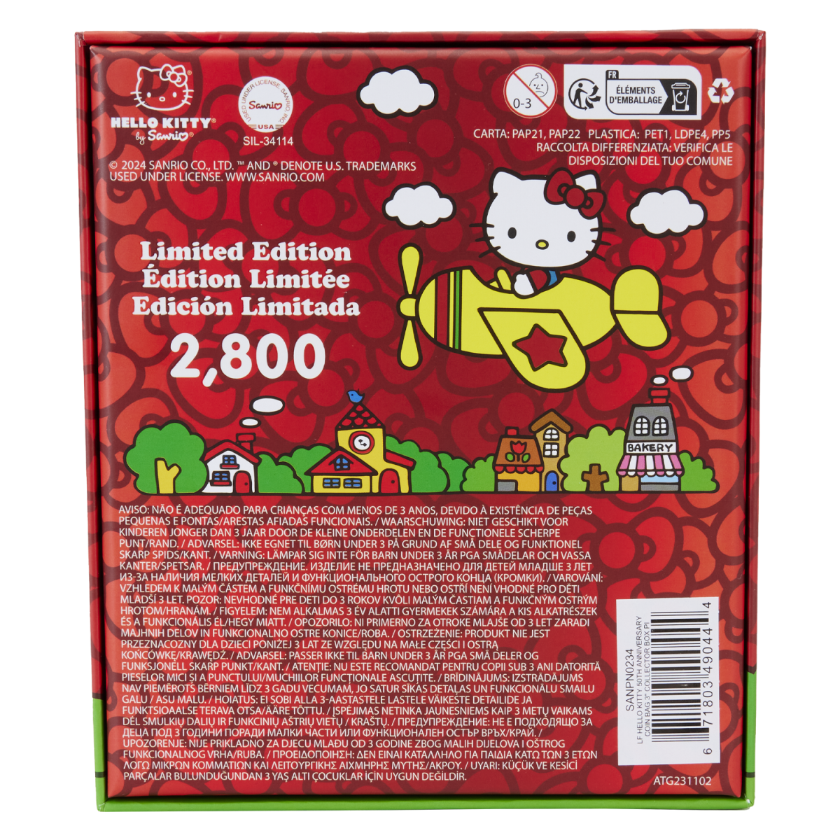 Sanrio Hello Kitty 50th Anniversary Coin Bag 3" Collector Box Pin - Figurine Pins Sanrio - vue 5