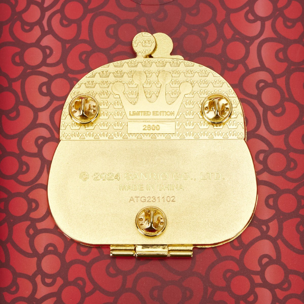 Sanrio Hello Kitty 50th Anniversary Coin Bag 3" Collector Box Pin - Figurine Pins Sanrio - vue 8
