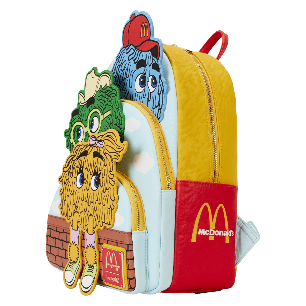 McDonald's Vintage Fry Kids Triple Pocket Mini Backpack - Figurine Bags McDonald's - vue 4