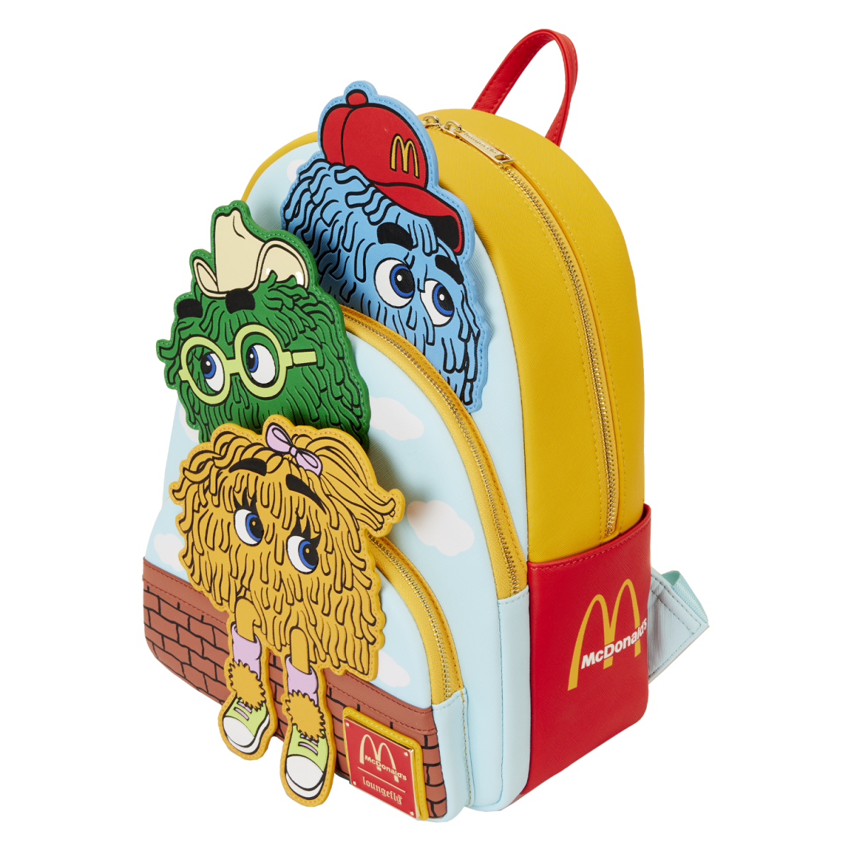 McDonald's Vintage Fry Kids Triple Pocket Mini Backpack - Figurine Bags McDonald's - vue 5