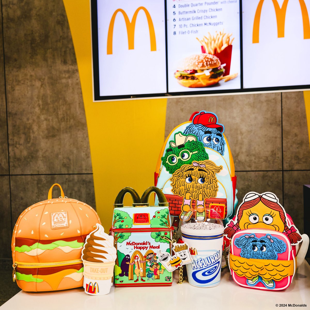 McDonald's Big Mac Figural Mini Backpack - Figurine Bags McDonald's - vue 4
