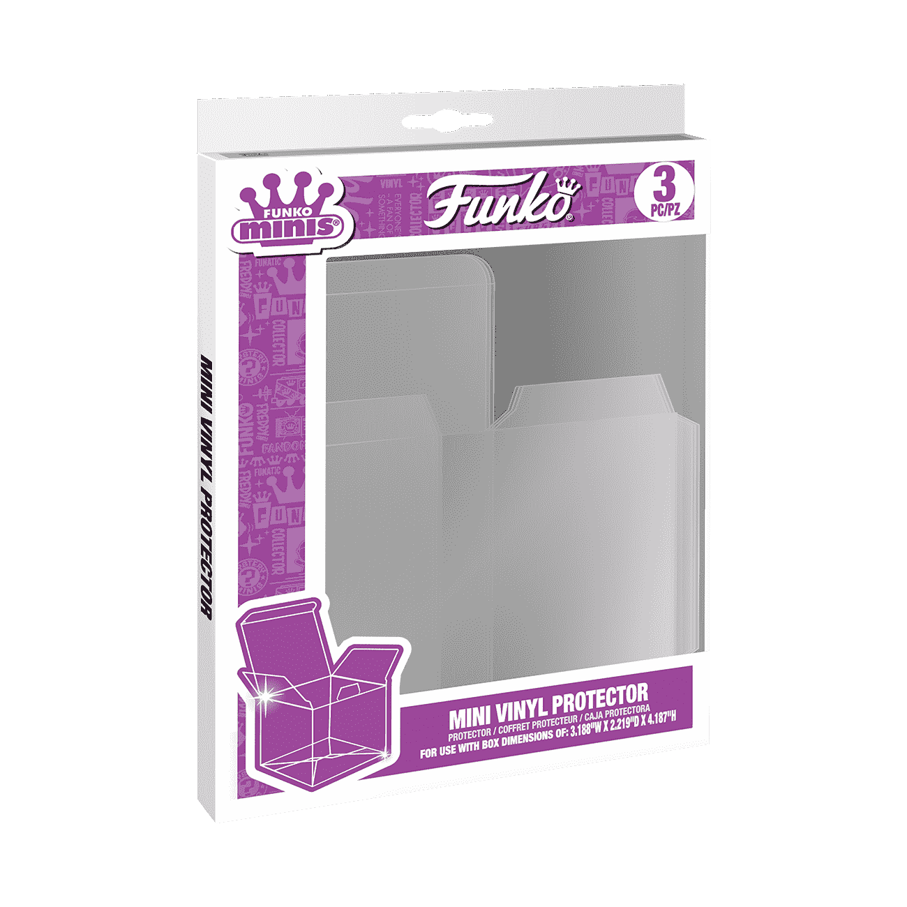 Foldable Mini Vinyl Figure Protector 3-Pack - Figurine Accessories