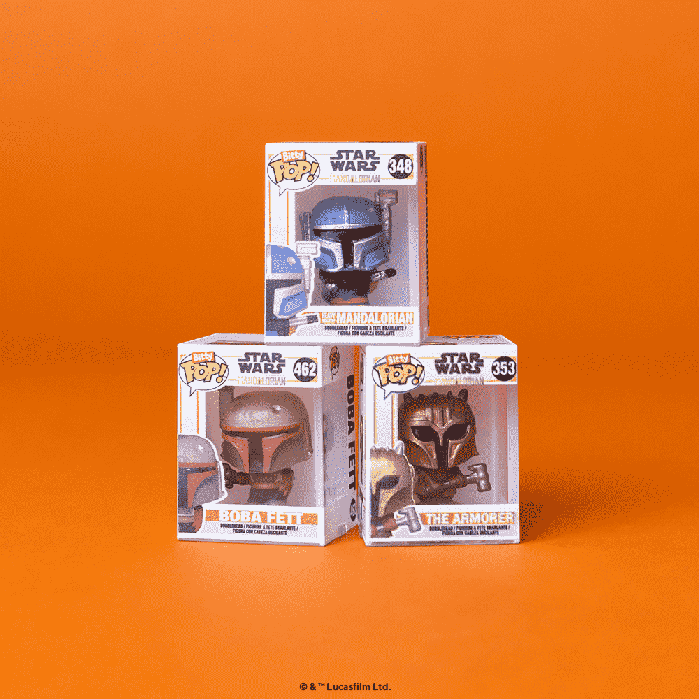 Bitty Pop! Star Wars The Mandalorian 4-Pack Series 1 - Figurine Bitty Pop! Star Wars - vue 2