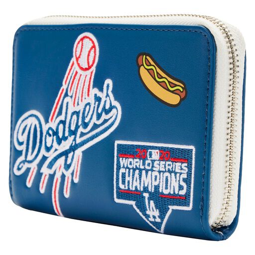 MLB LA Dodgers Patches Zip Around Wallet - Figurine Wallets MLB - vue 3