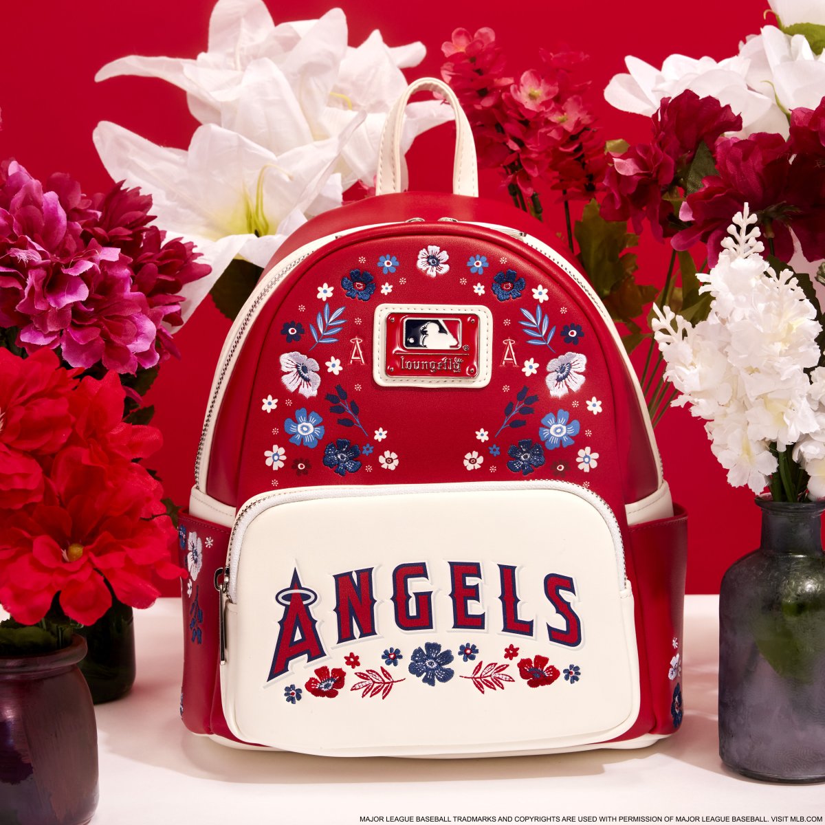 MLB Los Angeles Angels Floral Mini Backpack - Figurine Bags MLB - vue 2