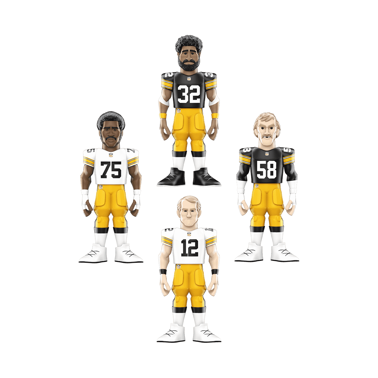 Vinyl GOLD 12" Pittsburgh Steelers 4-Pack - Figurine Vinyl GOLD NFL - vue 2