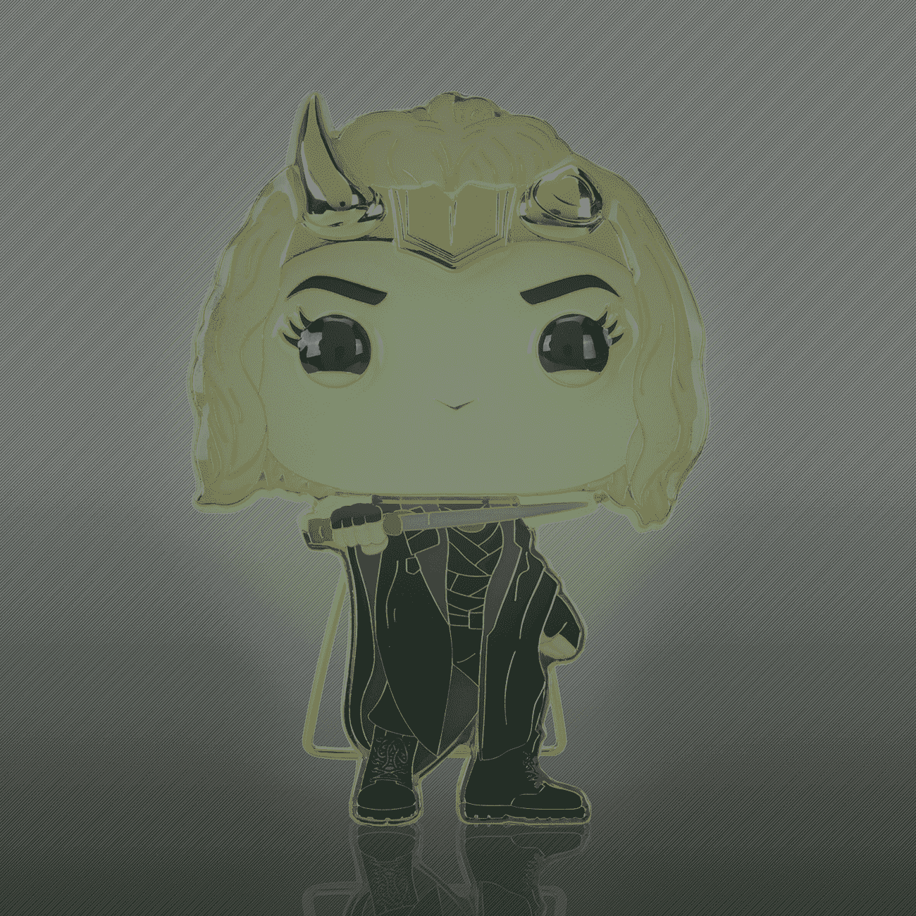 Pop! Pin Sylvie with Cape (Glow) - Figurine Pins Marvel - vue 3