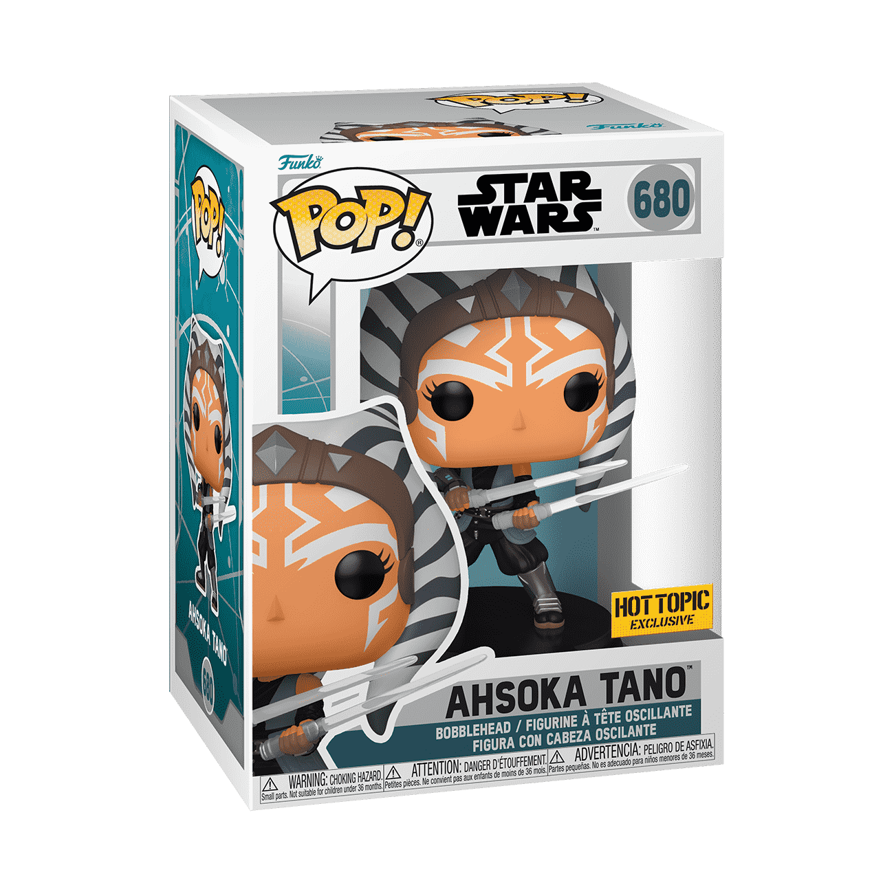 Pop! Ahsoka Tano with Dual Lightsabers - Figurine Pop! Star Wars - vue 2