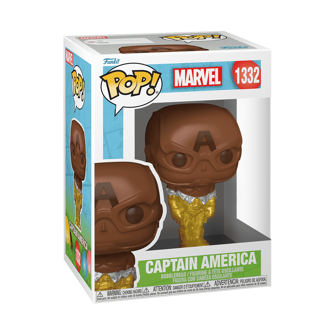 Pop! Captain America (Easter Chocolate) - Figurine Pop! Marvel - vue 2