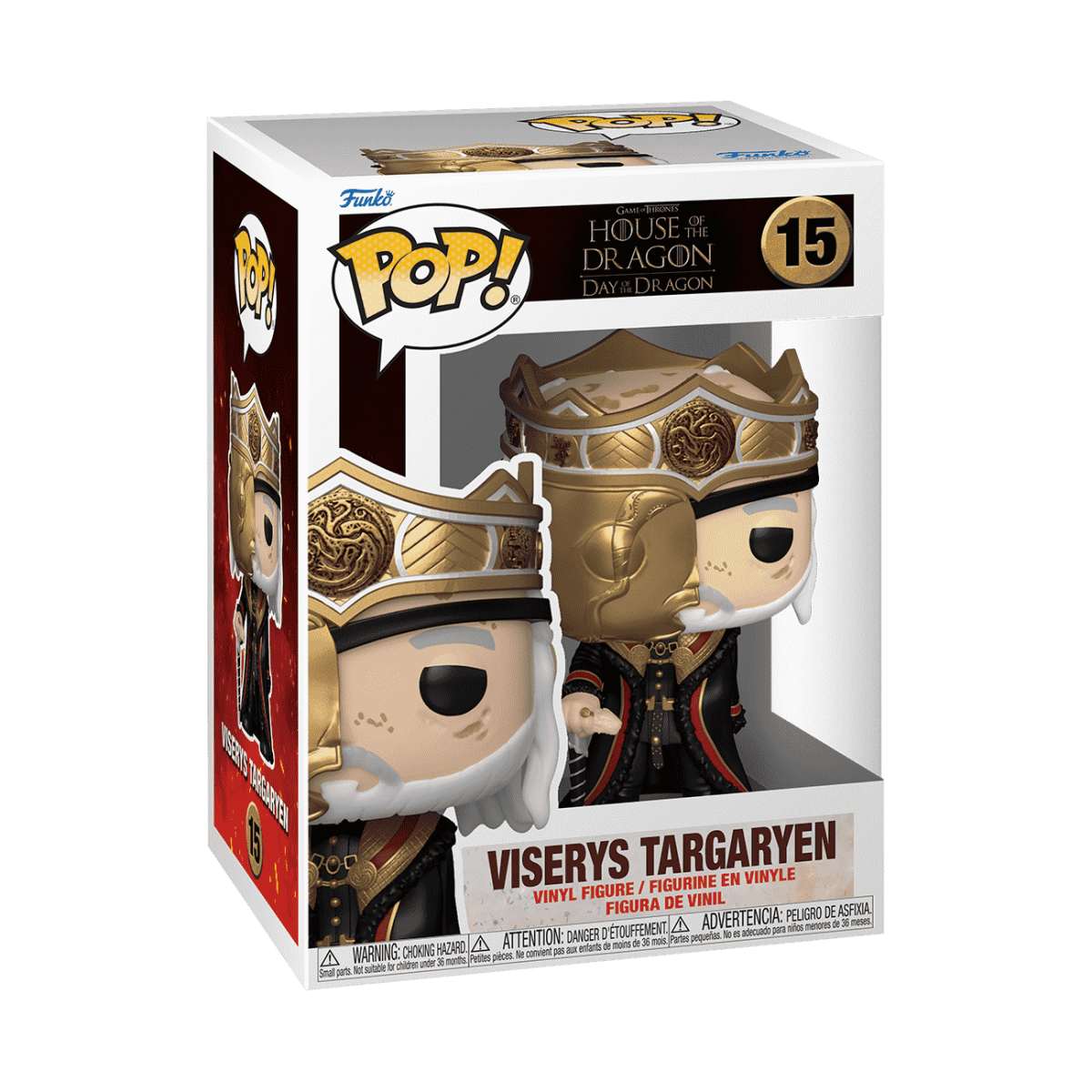 Pop! Viserys Targaryen with Cane - Figurine Pop! House of the Dragon - vue 2