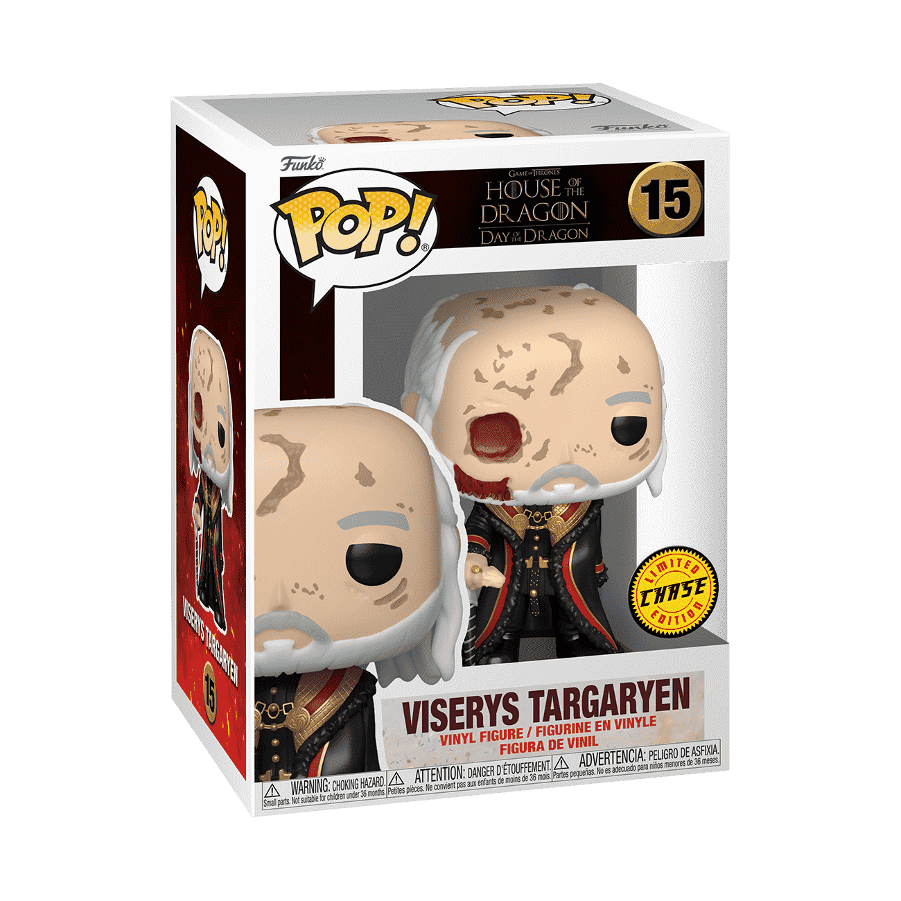 Pop! Viserys Targaryen with Cane - Figurine Pop! House of the Dragon - vue 4