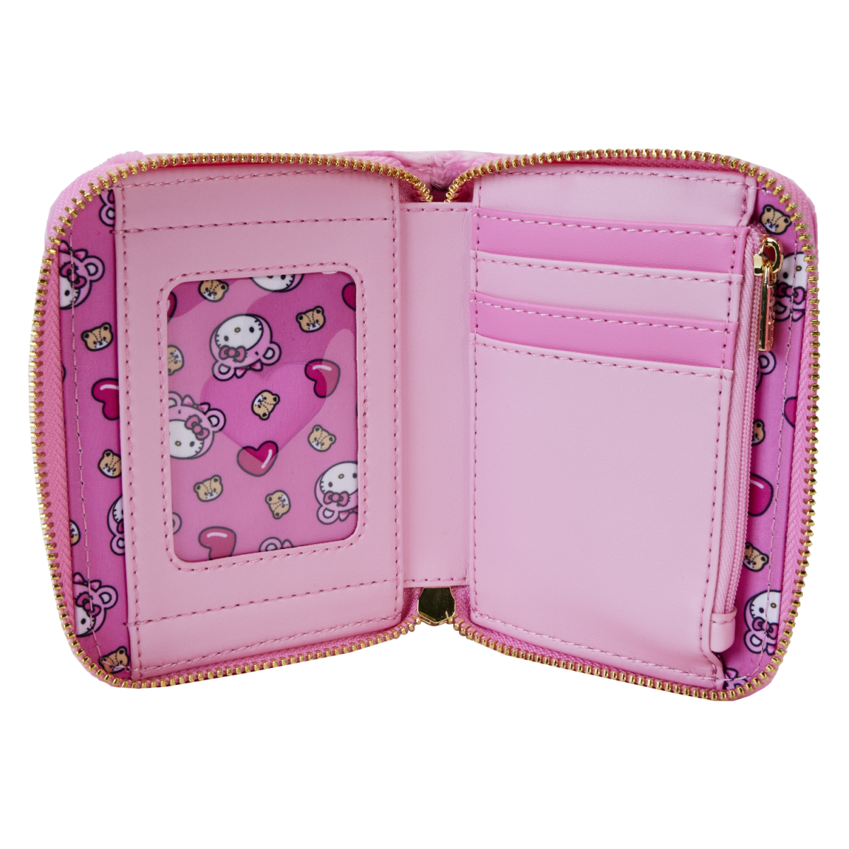 Sanrio Exclusive Hello Kitty Teddy Bear Cosplay Plush Zip Around Wallet - Figurine Wallets Sanrio - vue 6