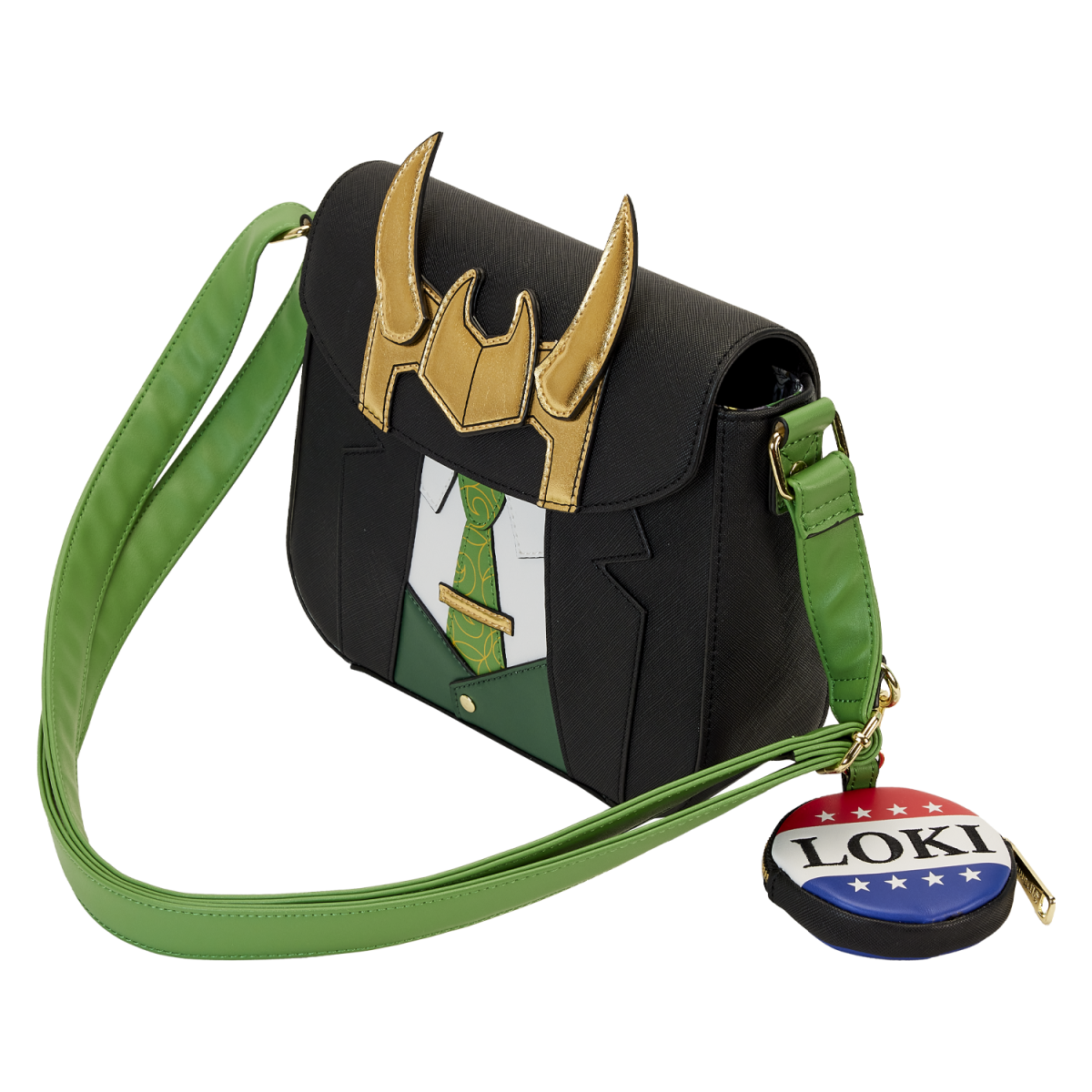 Loki for President Cosplay Crossbody Bag With Coin Bag - Figurine Bags Marvel - vue 4