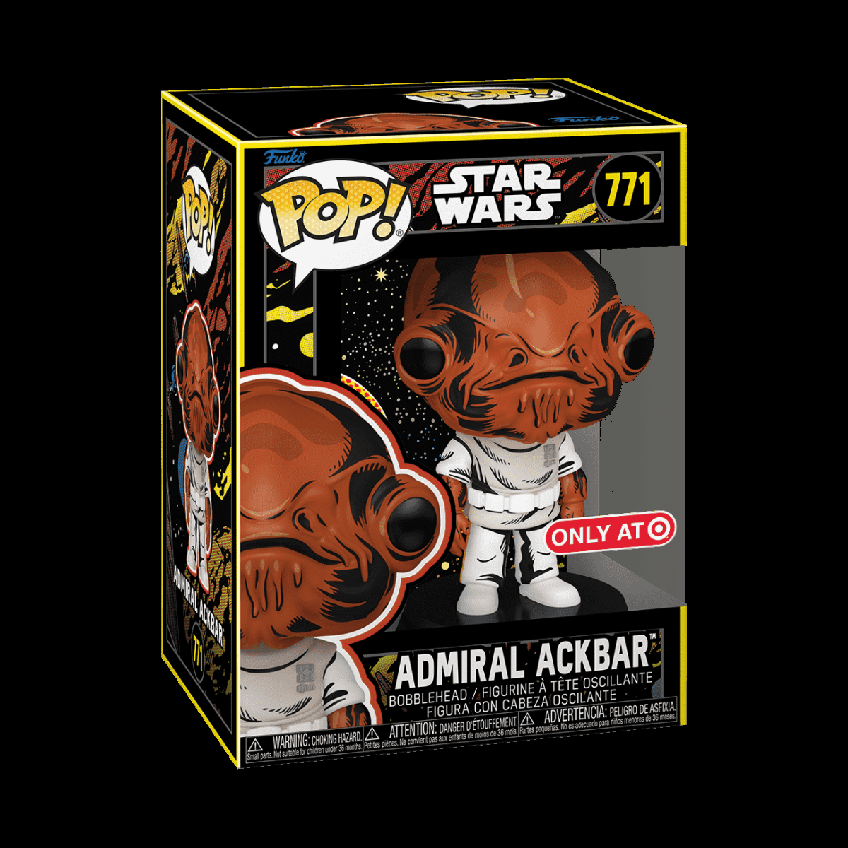 Pop! Admiral Ackbar (Retro) - Figurine Pop! Star Wars - vue 2