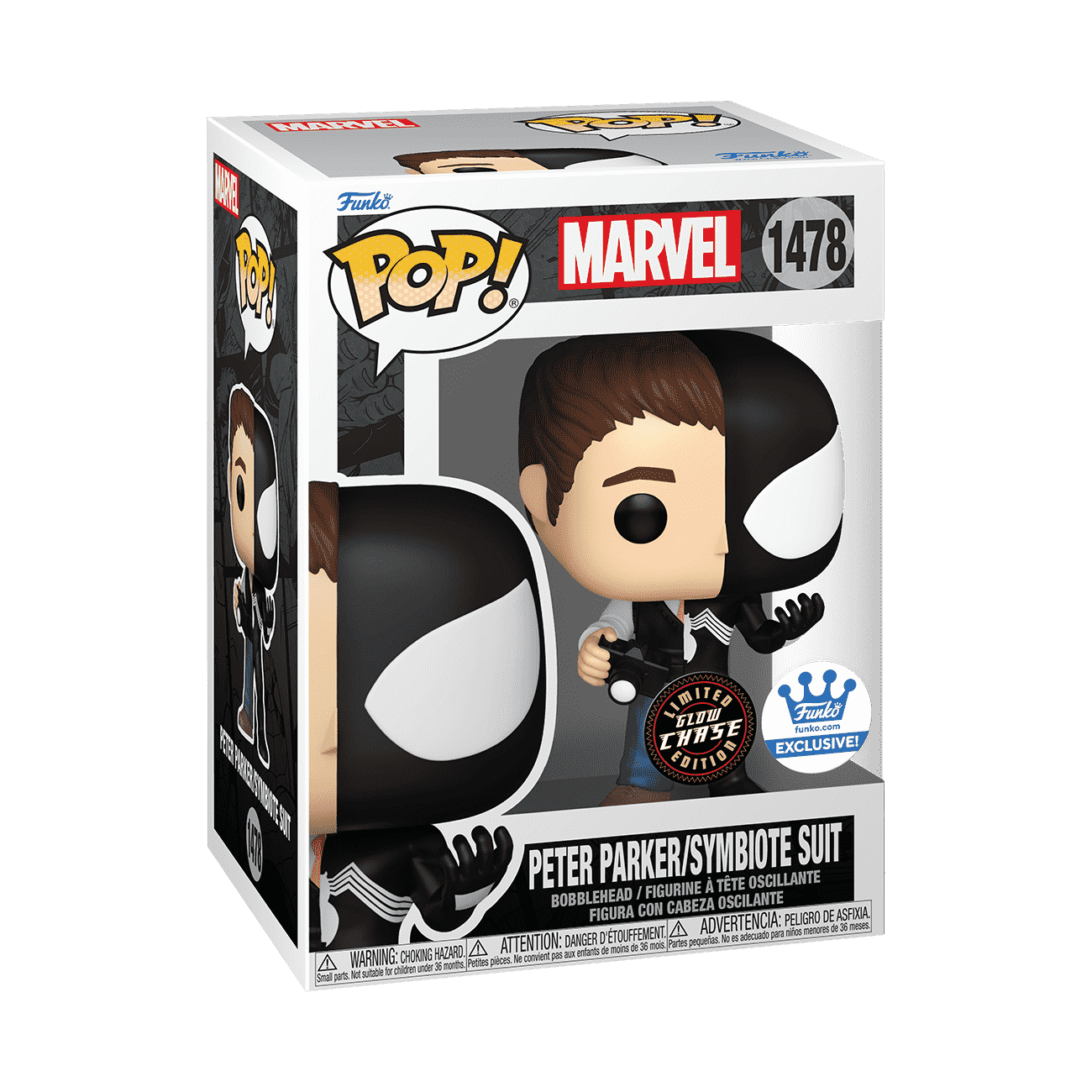 Pop! Peter Parker/Symbiote Suit - Figurine Pop! Marvel - vue 4