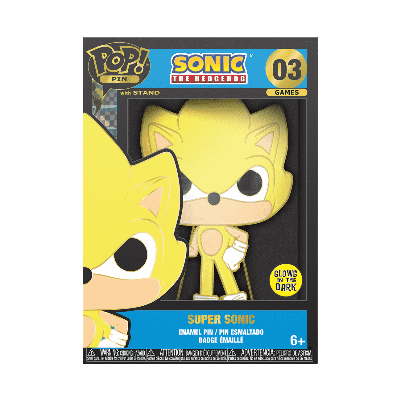 Pop! Pin Super Sonic (Glow) - Figurine Pins
