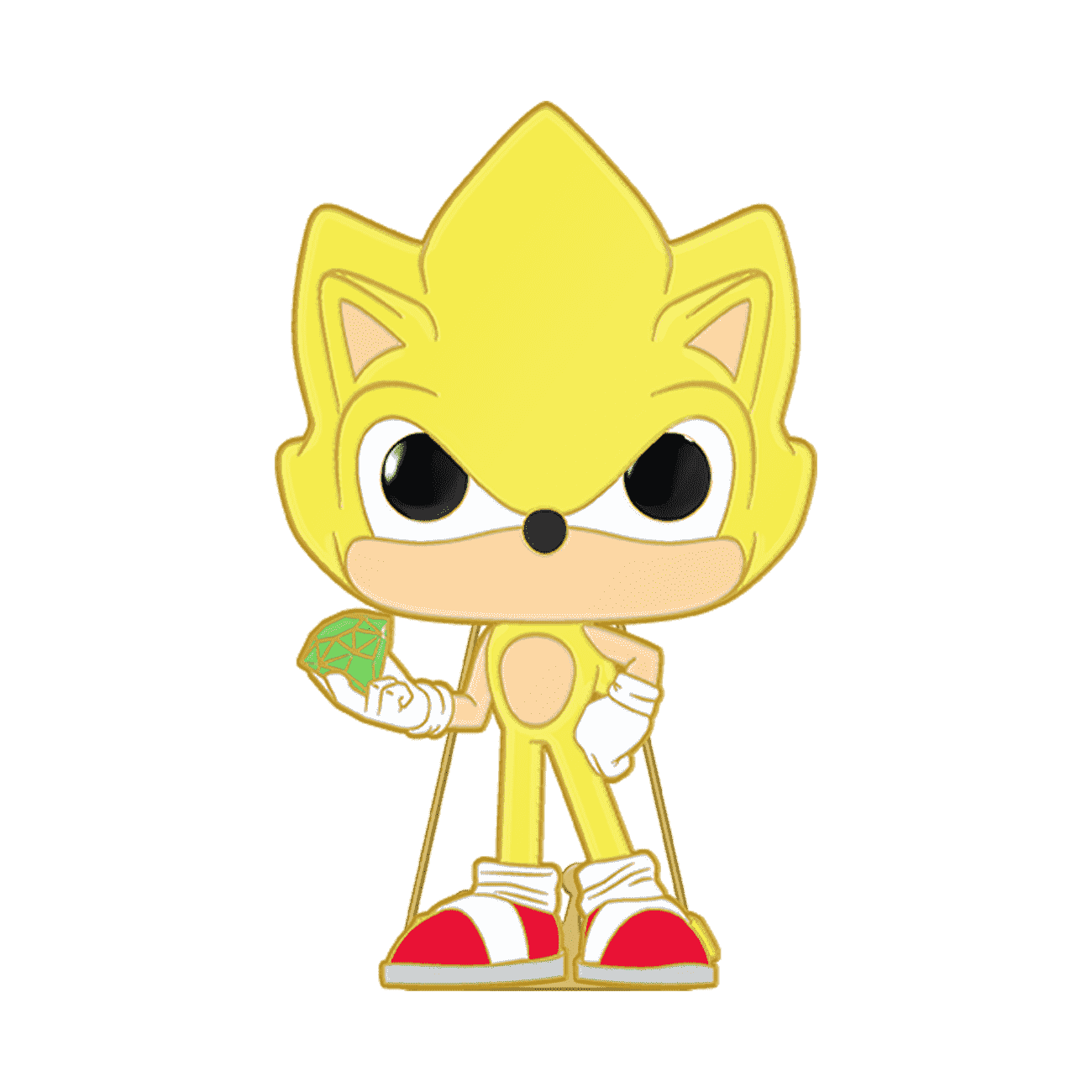 Pop! Pin Super Sonic (Glow) - Figurine Pins Sonic The Hedgehog - vue 2