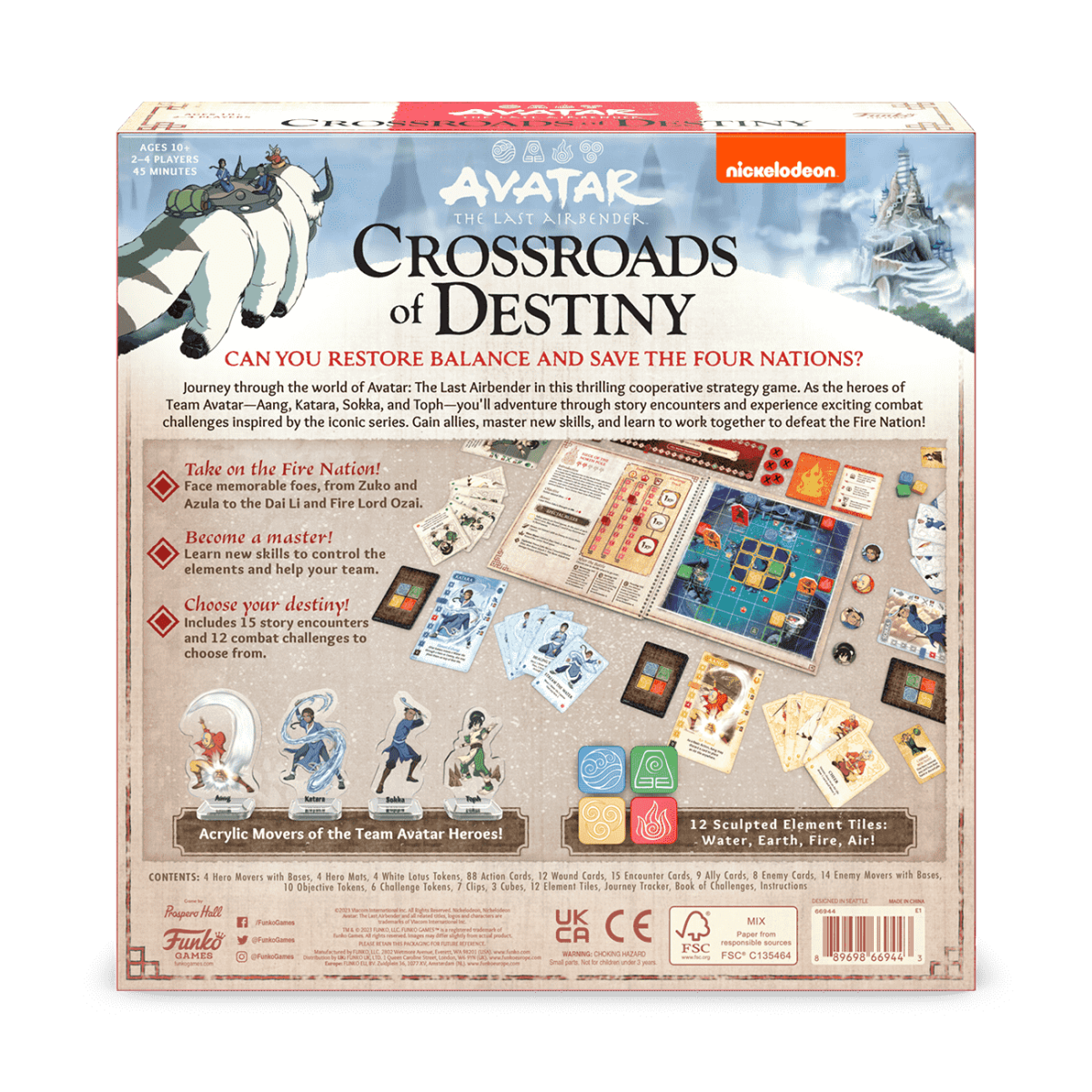 Avatar: The Last Airbender Crossroads of Destiny Game - Figurine Board Games Nickelodeon - vue 4