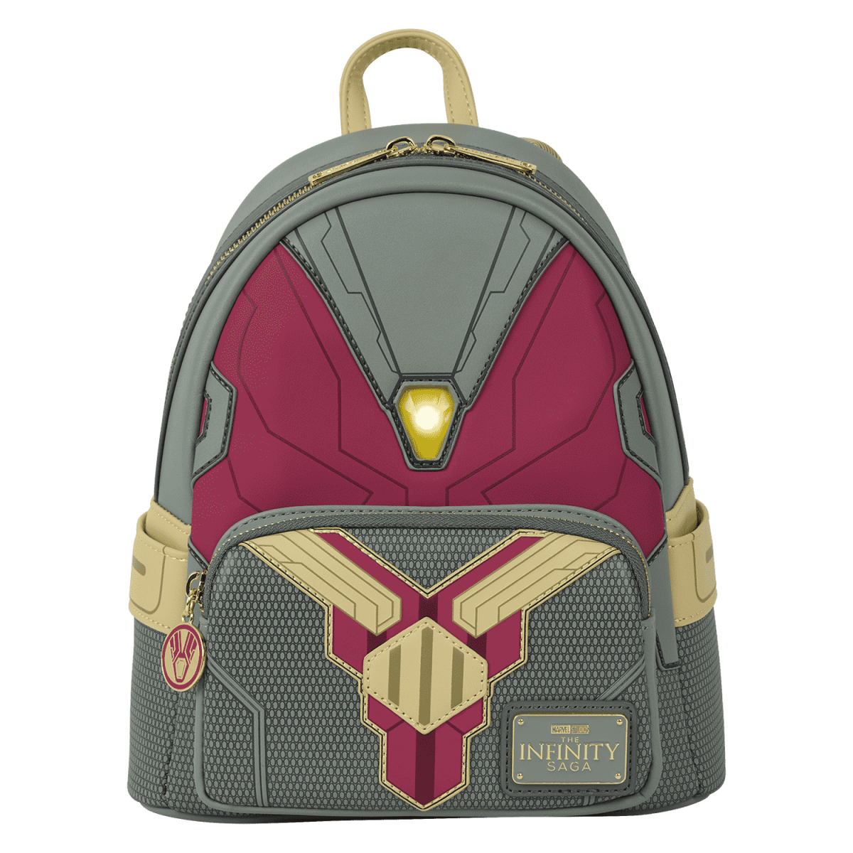 Marvel Exclusive Avengers Vision Light Up Cosplay Mini Backpack - Figurine Bags Marvel - vue 2