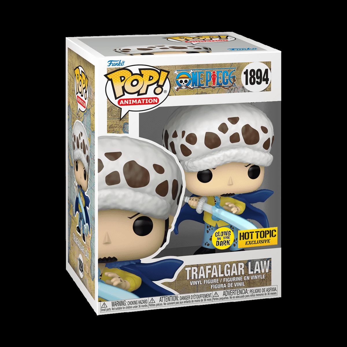 Pop! Trafalgar Law (Glow) - Figurine Pop! One Piece - vue 2