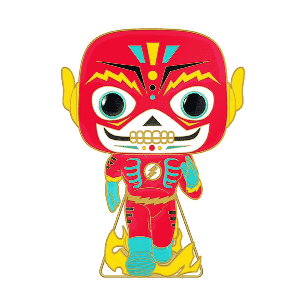 Pop! Pin The Flash (Dia De Los DC) (Glow) - Figurine Pins DC Comics - vue 2