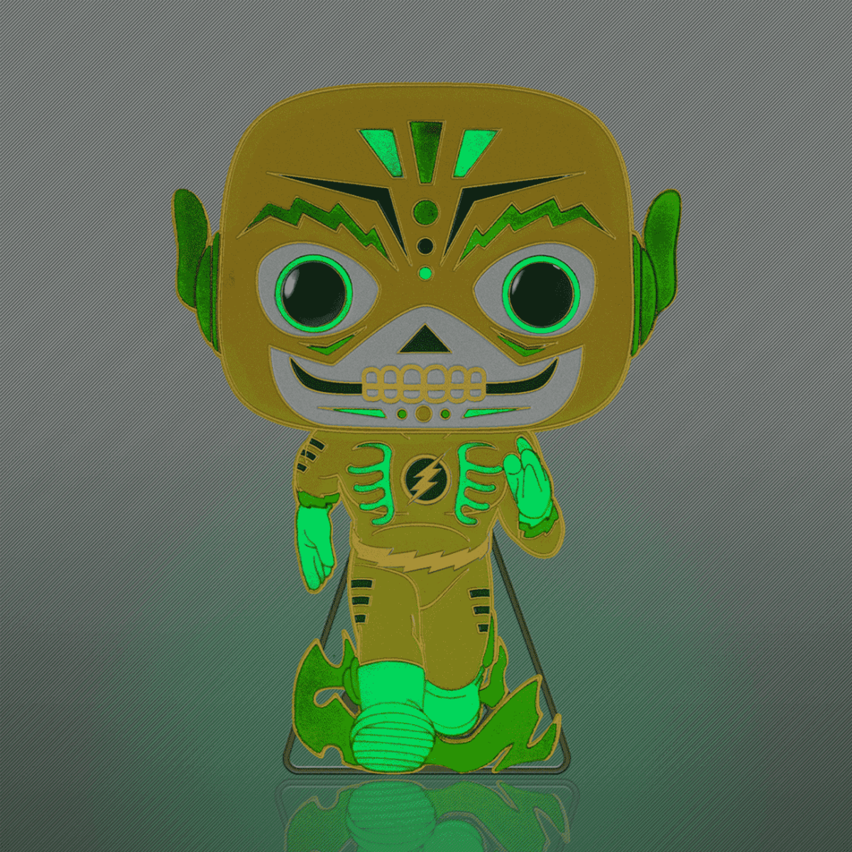Pop! Pin The Flash (Dia De Los DC) (Glow) - Figurine Pins DC Comics - vue 7