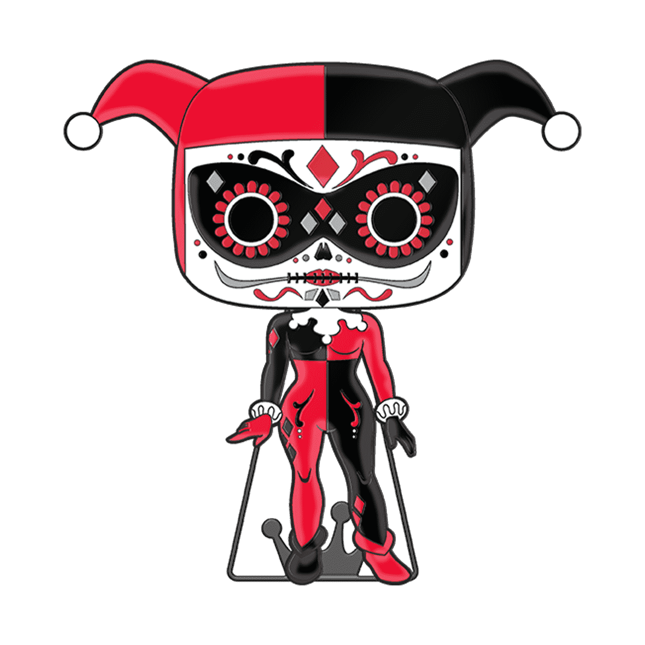 Pop! Pin Harley Quinn (Dia De Los DC) (Glow) - Figurine Pins DC Comics - vue 2
