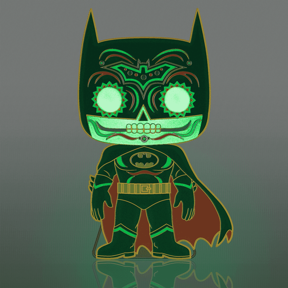 Pop! Pin Batman (Dia De Los DC) (Glow) - Figurine Pins DC Comics - vue 3