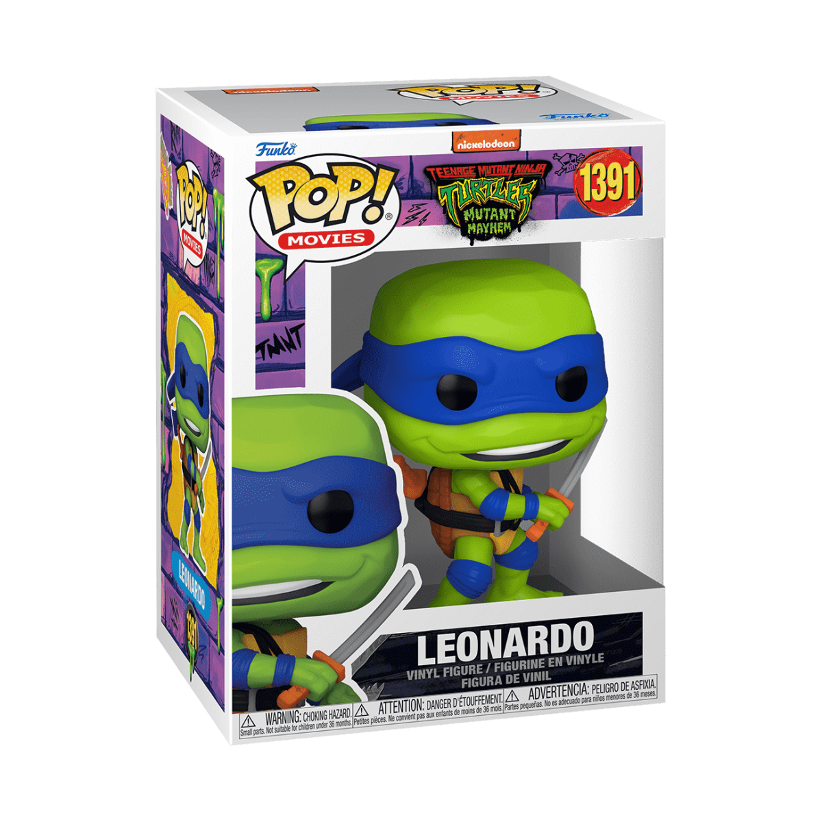 Pop! Leonardo (Mutant Mayhem) - Figurine Pop! Teenage Mutant Ninja Turtles - vue 2