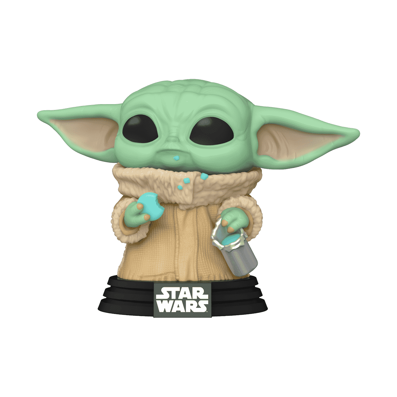 Pop! & Tee The Mandalorian Grogu with Cookies (Flocked) - Figurine Apparel Star Wars - vue 4