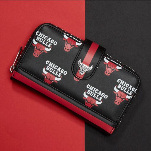 NBA Chicago Bulls Logo Zip Around Wallet - Figurine Wallets NBA - vue 2