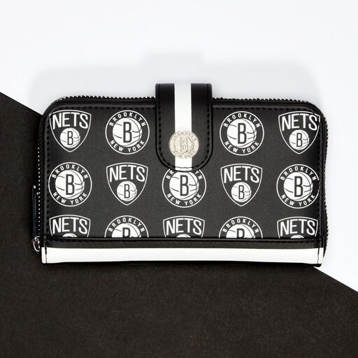 NBA Brooklyn Nets Logo Zip Around Wallet - Figurine Wallets NBA - vue 2
