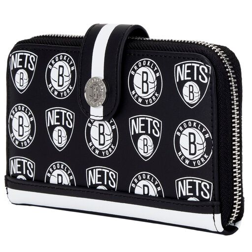 NBA Brooklyn Nets Logo Zip Around Wallet - Figurine Wallets NBA - vue 3