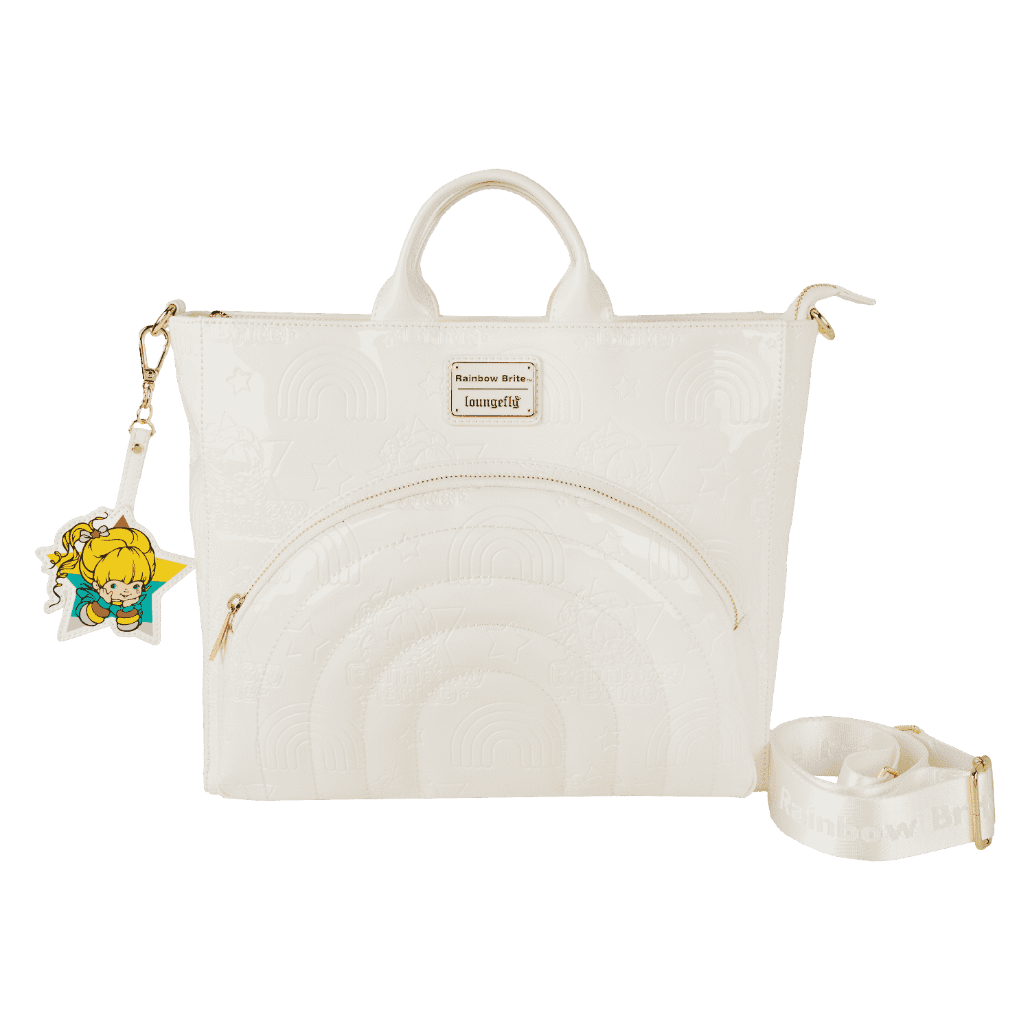 Rainbow Brite??? Iridescent Convertible Backpack & Tote Crossbody Bag - Figurine Bags