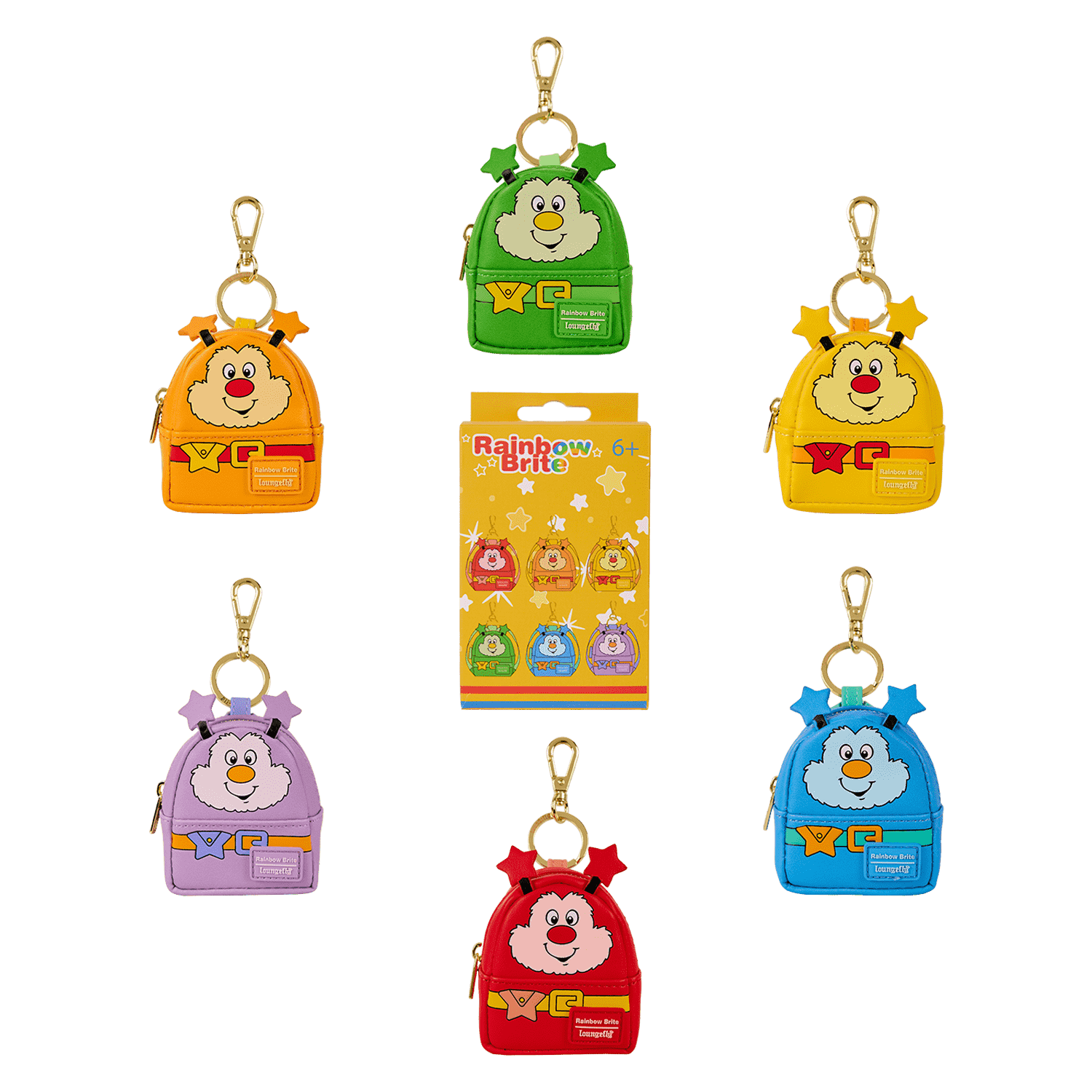 Rainbow Brite??? Rainbow Sprites Cosplay Mystery Mini Backpack Keychain Charm - Figurine Accessories