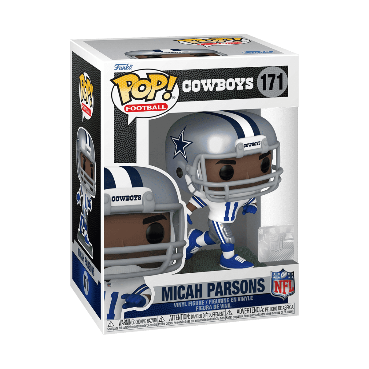 Pop! Micah Parsons (Away Uniform) - Figurine Pop! NFL - vue 2