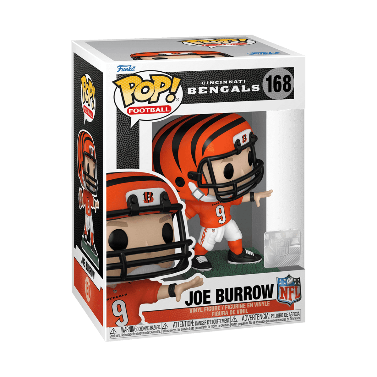 Pop! Joe Burrow (Home Uniform) - Figurine Pop! NFL - vue 3