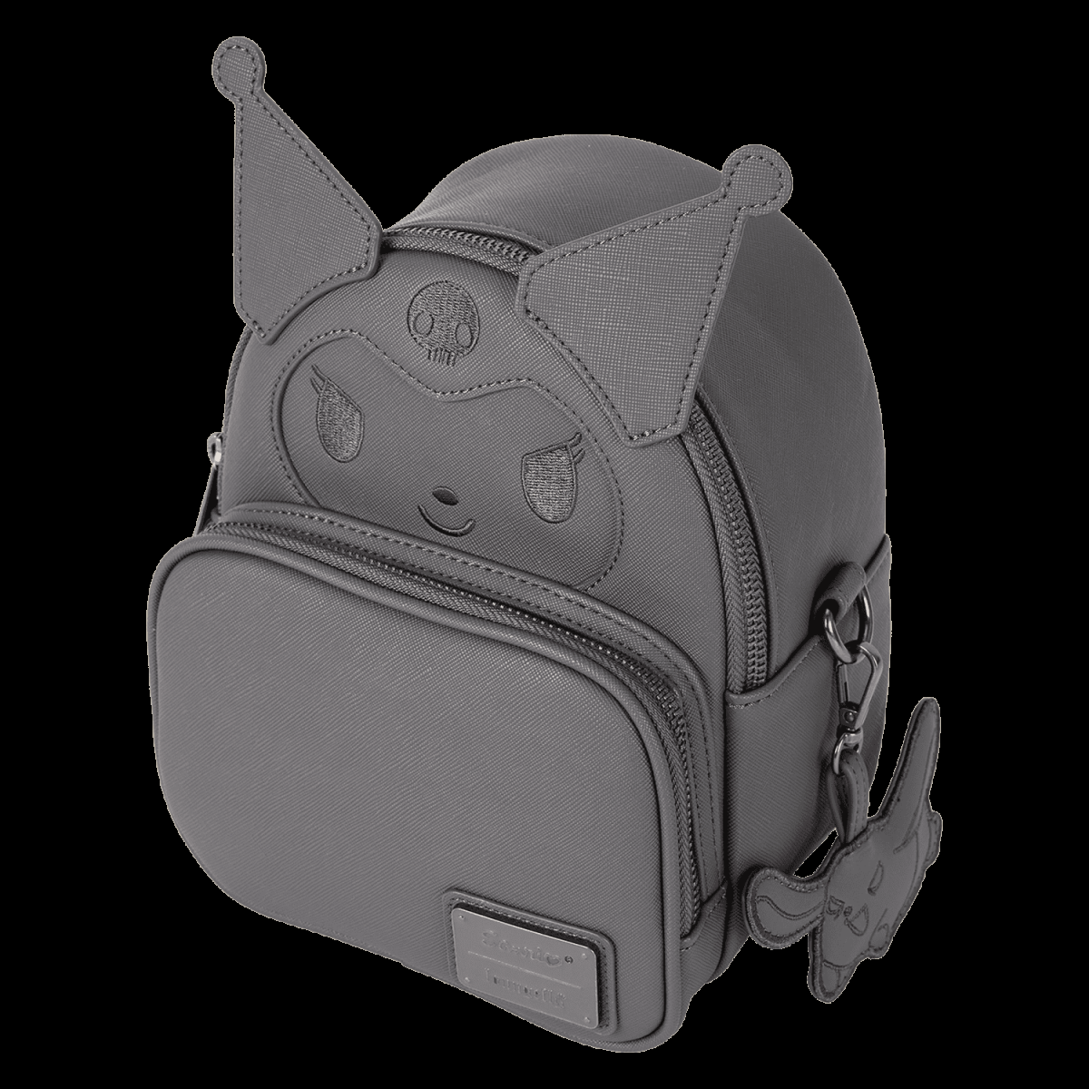 Sanrio Kuromi Monochrome Cosplay Convertible Mini Backpack & Crossbody Bag - Figurine Bags Sanrio - vue 4