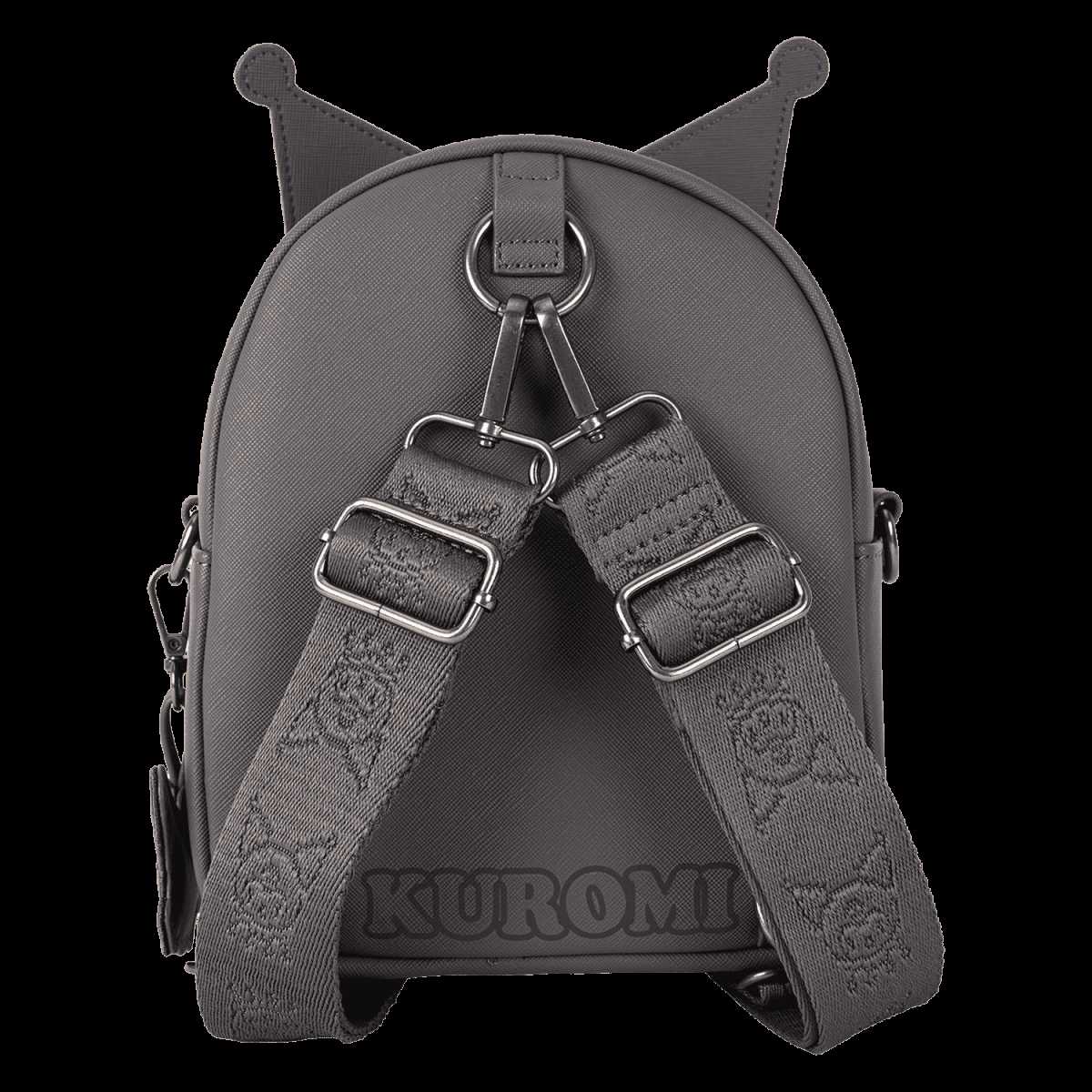 Sanrio Kuromi Monochrome Cosplay Convertible Mini Backpack & Crossbody Bag - Figurine Bags Sanrio - vue 6