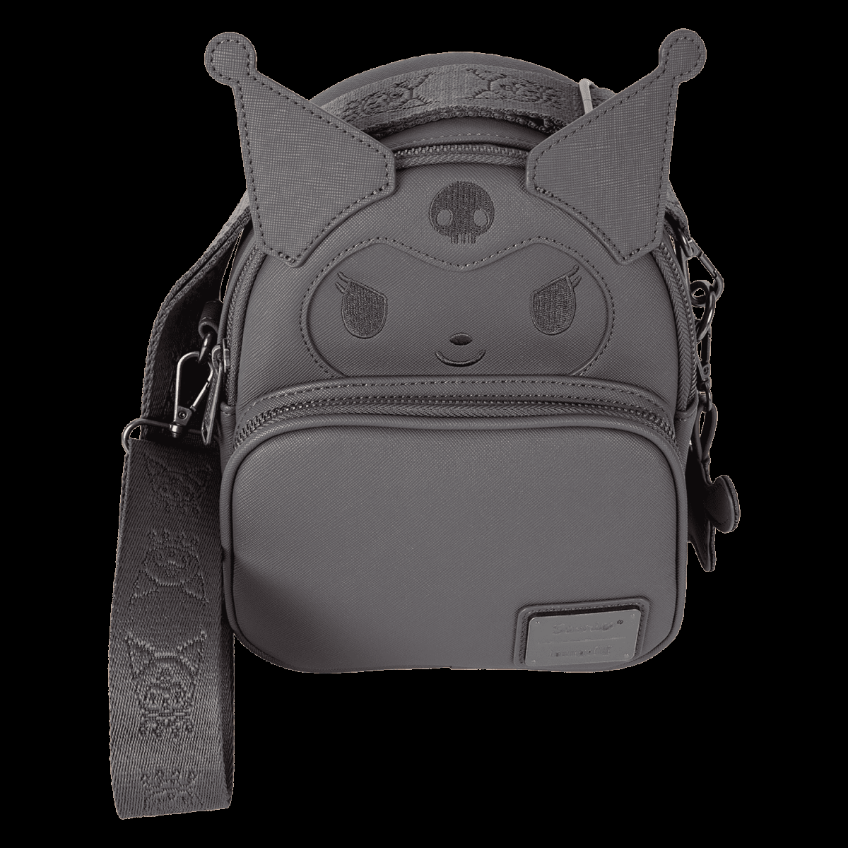 Sanrio Kuromi Monochrome Cosplay Convertible Mini Backpack & Crossbody Bag - Figurine Bags Sanrio - vue 9
