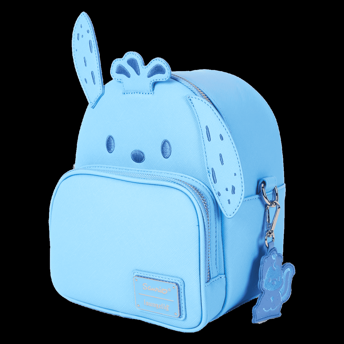 Sanrio Pochacco Monochrome Cosplay Convertible Mini Backpack & Crossbody Bag - Figurine Bags Sanrio - vue 4