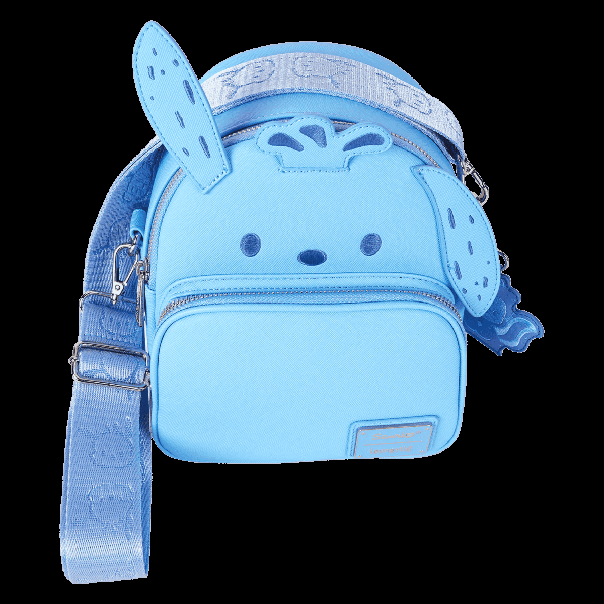 Sanrio Pochacco Monochrome Cosplay Convertible Mini Backpack & Crossbody Bag - Figurine Bags Sanrio - vue 10
