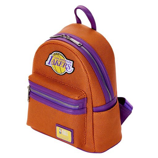 NBA Los Angeles Lakers Basketball Logo Mini Backpack - Figurine Bags NBA - vue 3