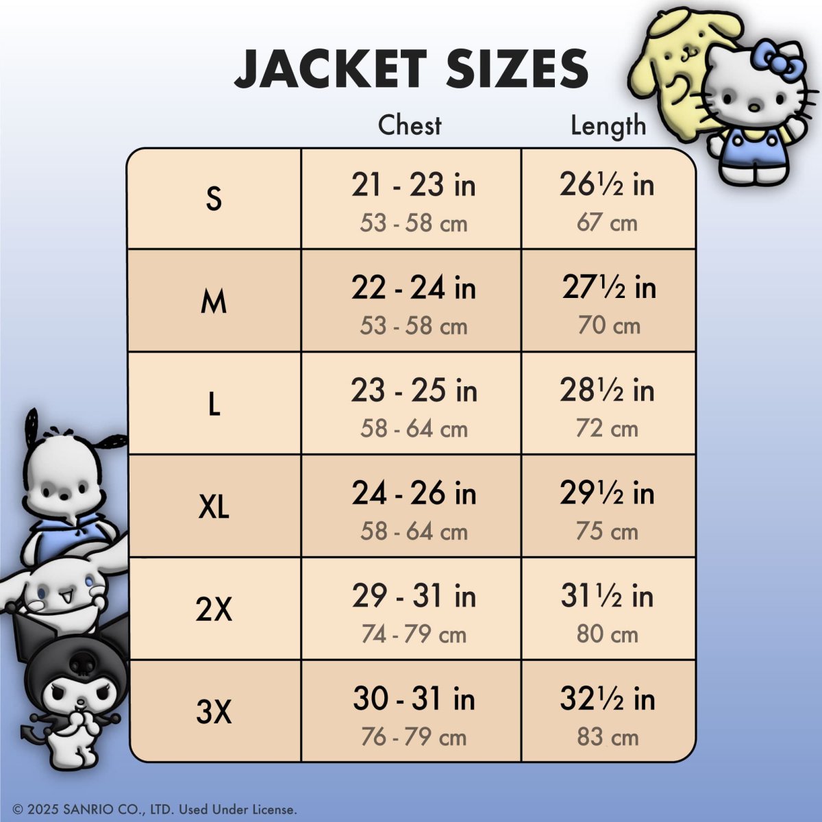 Sanrio Hello Kitty & Friends Unisex Bomber Jacket - Figurine Apparel Sanrio - vue 5