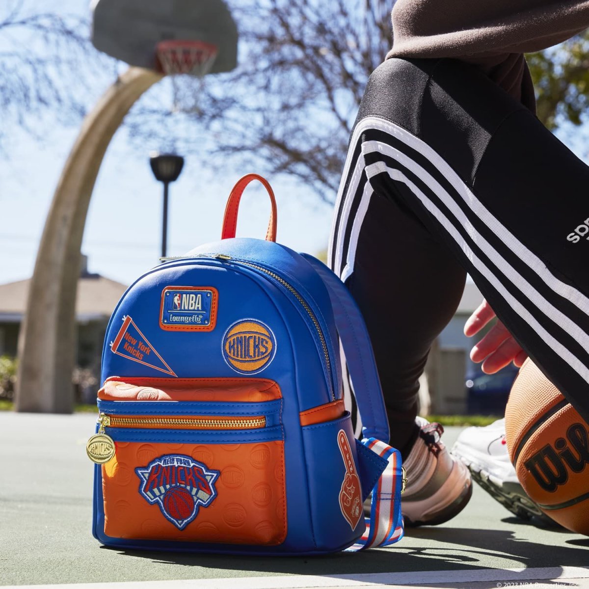 NBA New York Knicks Patch Icons Mini Backpack - Figurine Bags NBA - vue 2
