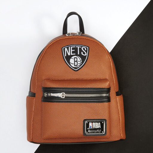 NBA Brooklyn Nets Basketball Logo Mini Backpack - Figurine Bags NBA - vue 2